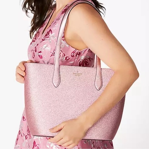 kate spade Handbags - Kate Spade Sparkling Pink Tote